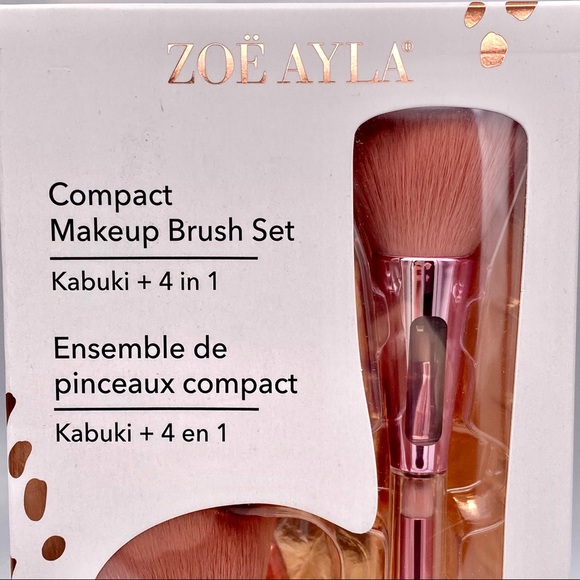 NIB Zoë Ayla 1 Kabuki + 4-in-1 brush Set - Picture 5 of 15